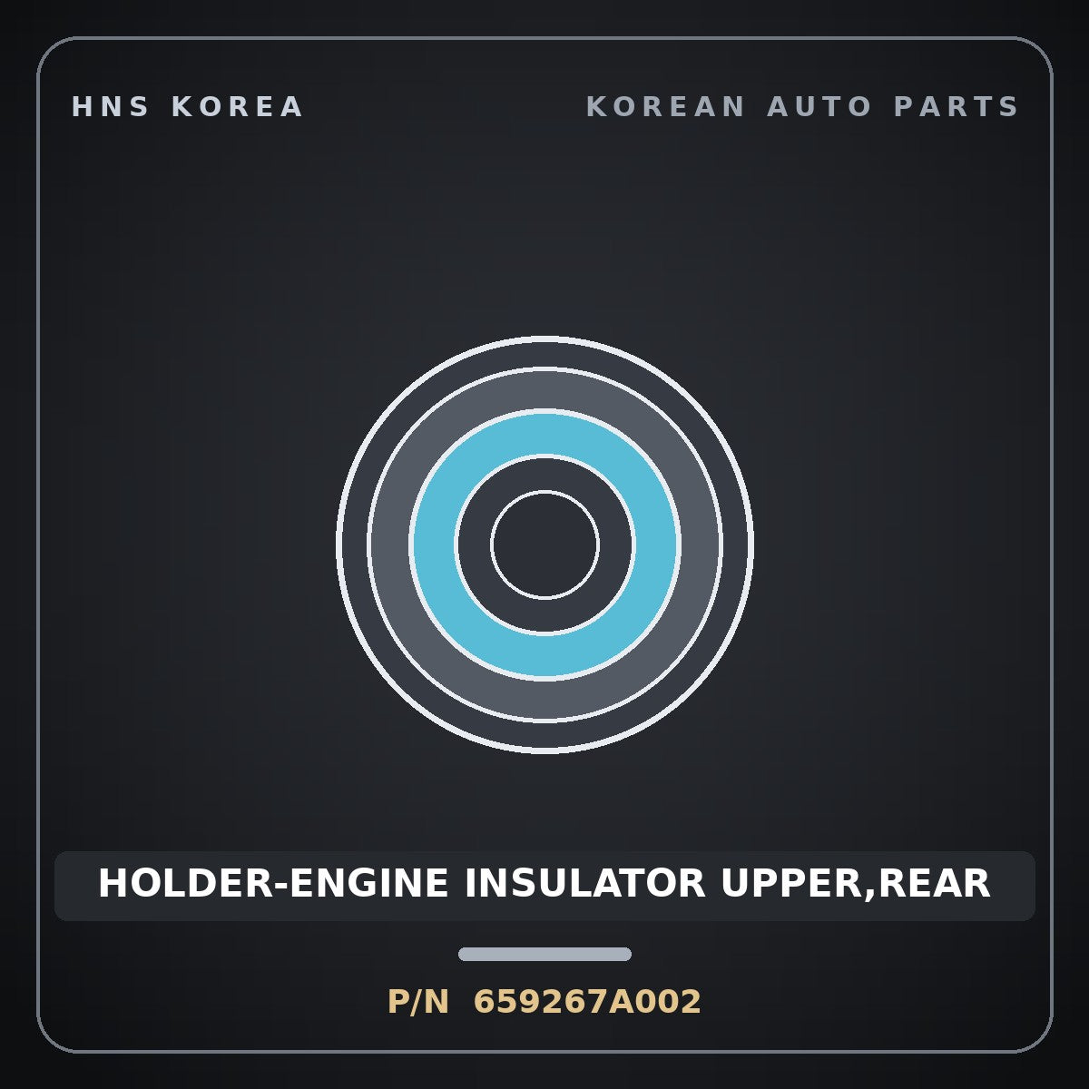 Genuine Mobis HOLDER-ENGINE INSULATOR UPPER,REAR 659267A002 for 11-Ton Truck 1997 HNS Parts Korea