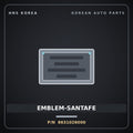 Genuine Mobis EMBLEM-SANTAFE 8631026000 for Santa Fe 2000 HNS Parts Korea
