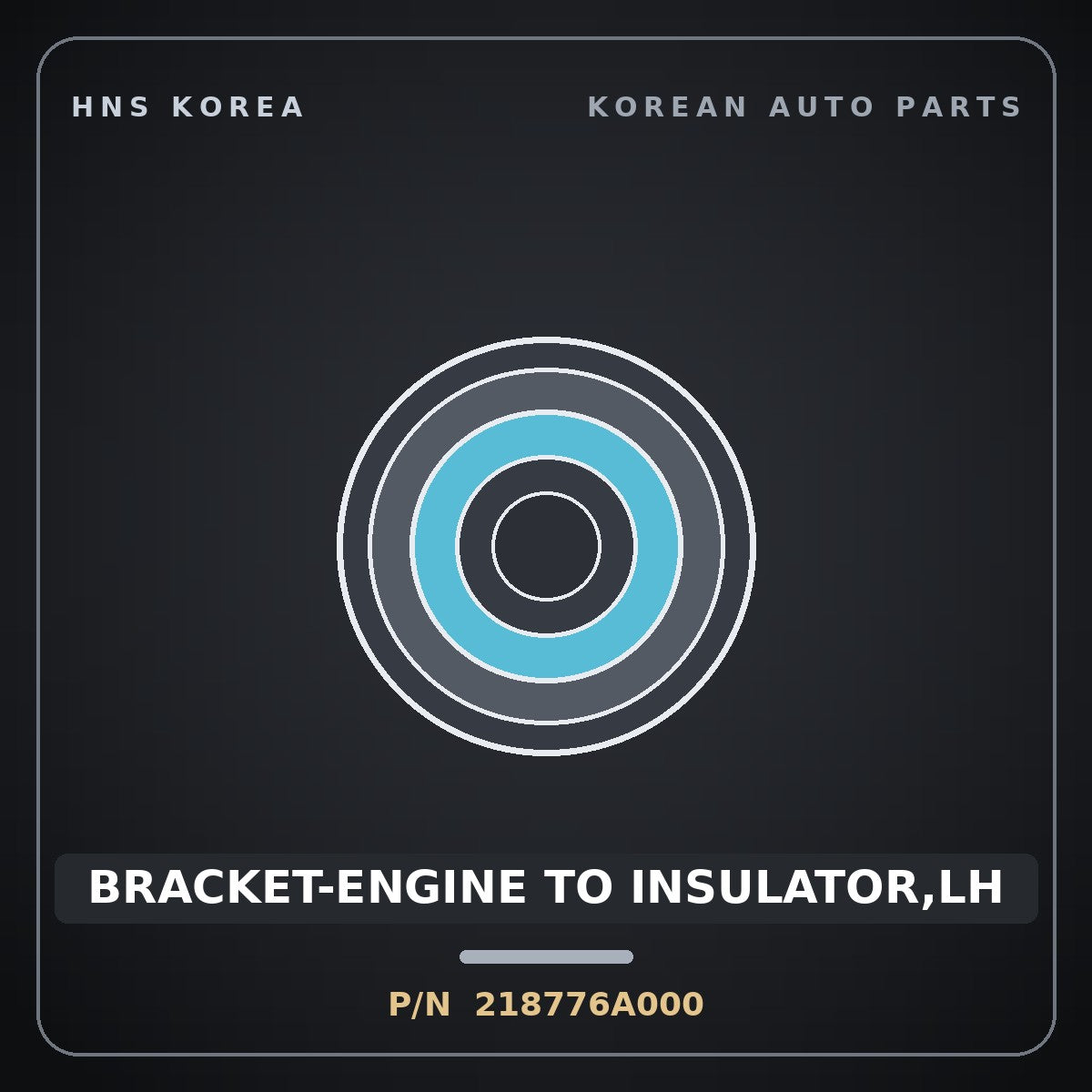 Genuine Mobis BRACKET-ENGINE TO INSULATOR,LH 218776A000 for 5-Ton Truck 1997 HNS Parts Korea