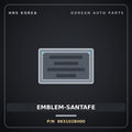 Genuine Mobis EMBLEM-SANTAFE 863102B000 for Santa Fe 2006 HNS Parts Korea
