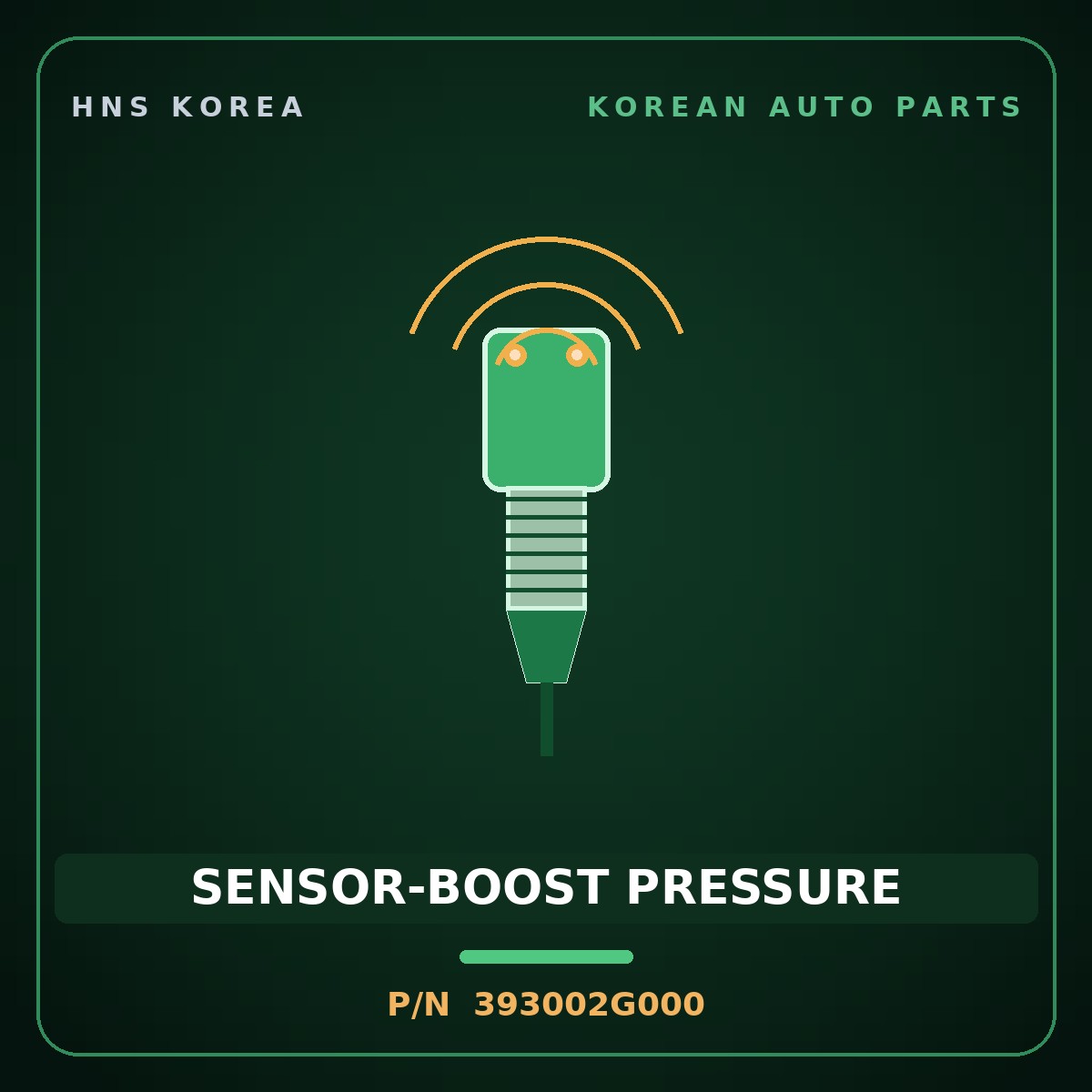 Genuine Mobis SENSOR-BOOST PRESSURE 393002G000 for Elantra 2011 HNS Parts Korea