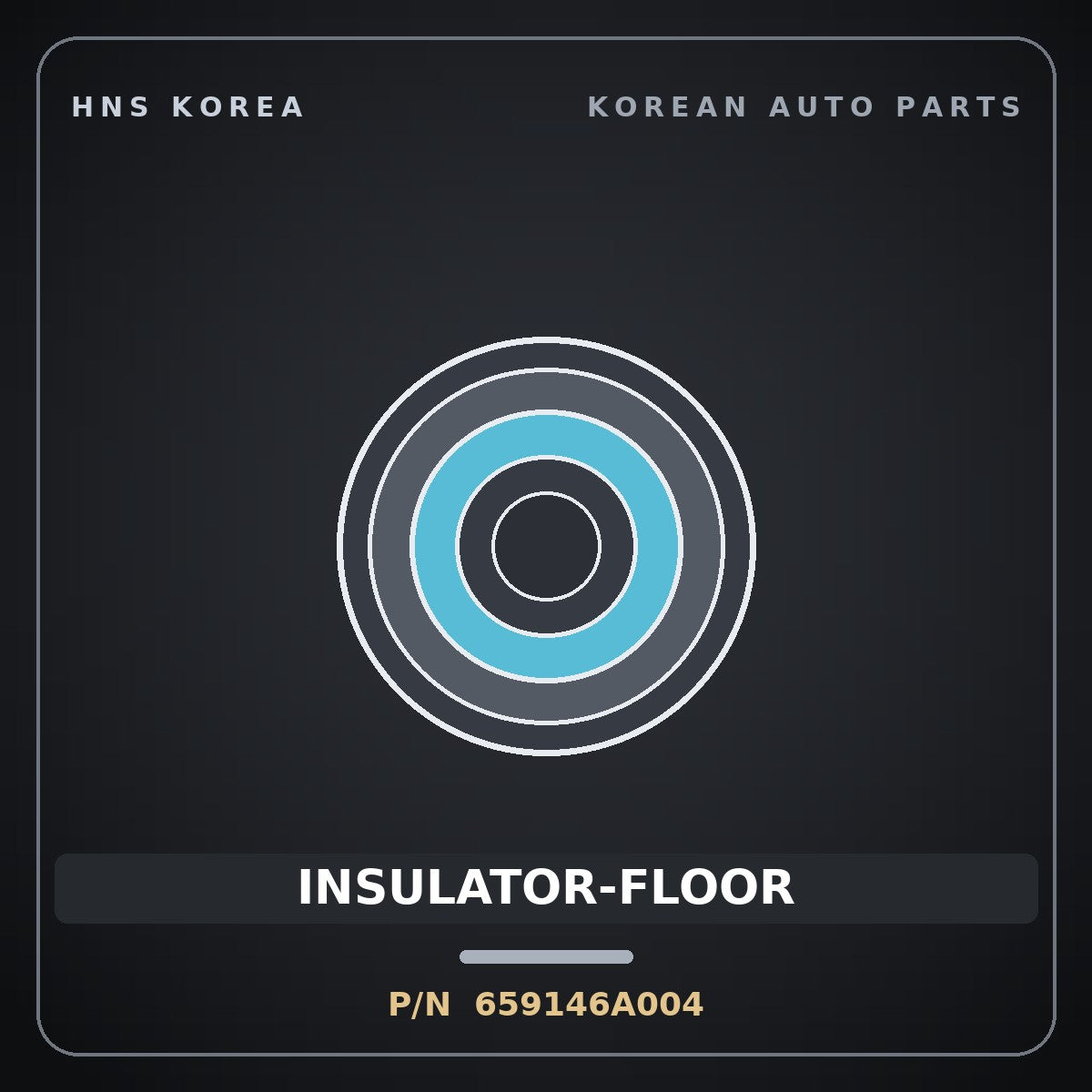 Genuine Mobis INSULATOR-FLOOR 659146A004 for 5-Ton Truck 1997 HNS Parts Korea