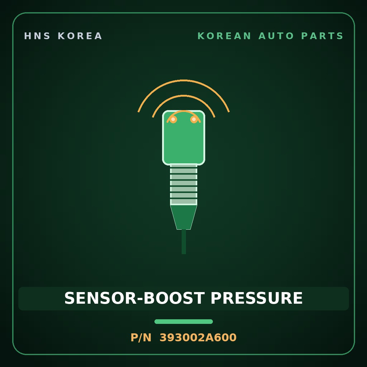 Genuine Mobis SENSOR-BOOST PRESSURE 393002A600 for Accent 2012 HNS Parts Korea