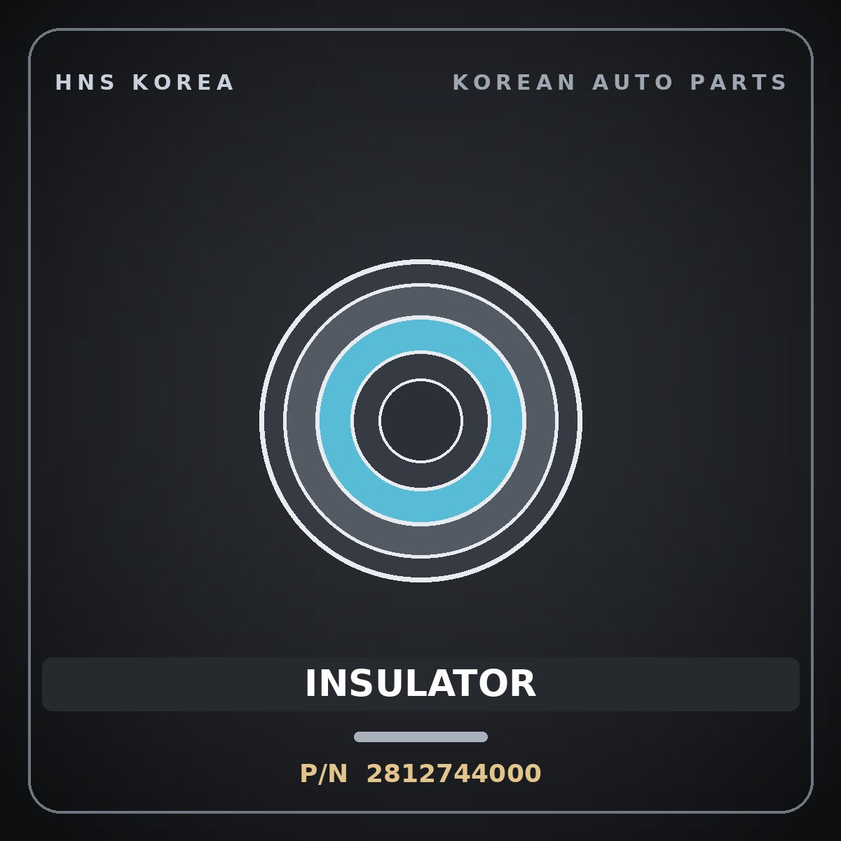 Genuine Mobis INSULATOR 2812744000 for Galloper 1995 HNS Parts Korea