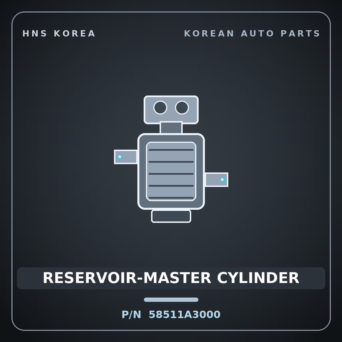 Genuine Mobis RESERVOIR-MASTER CYLINDER 58511A3000 for Ray 2011 HNS Parts Korea