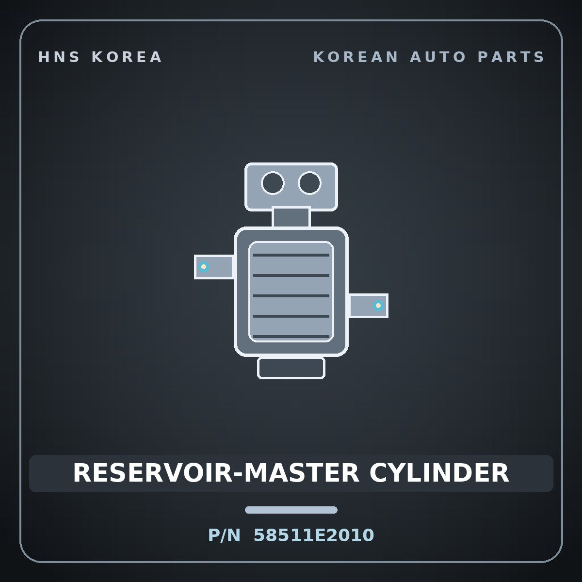 Genuine Mobis RESERVOIR-MASTER CYLINDER 58511E2010 for Ray 2024 HNS Parts Korea