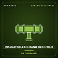 Genuine Mobis INSULATOR-EXH MANIFOLD HTD,B 2851945001 for County 1998 HNS Parts Korea