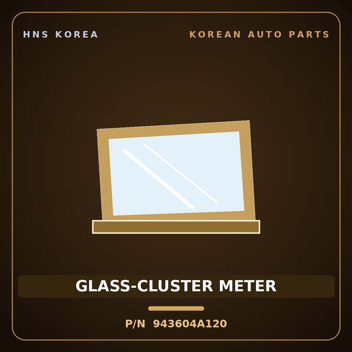 Genuine Mobis GLASS-CLUSTER METER 943604A120 for Libero 2004 HNS Parts Korea