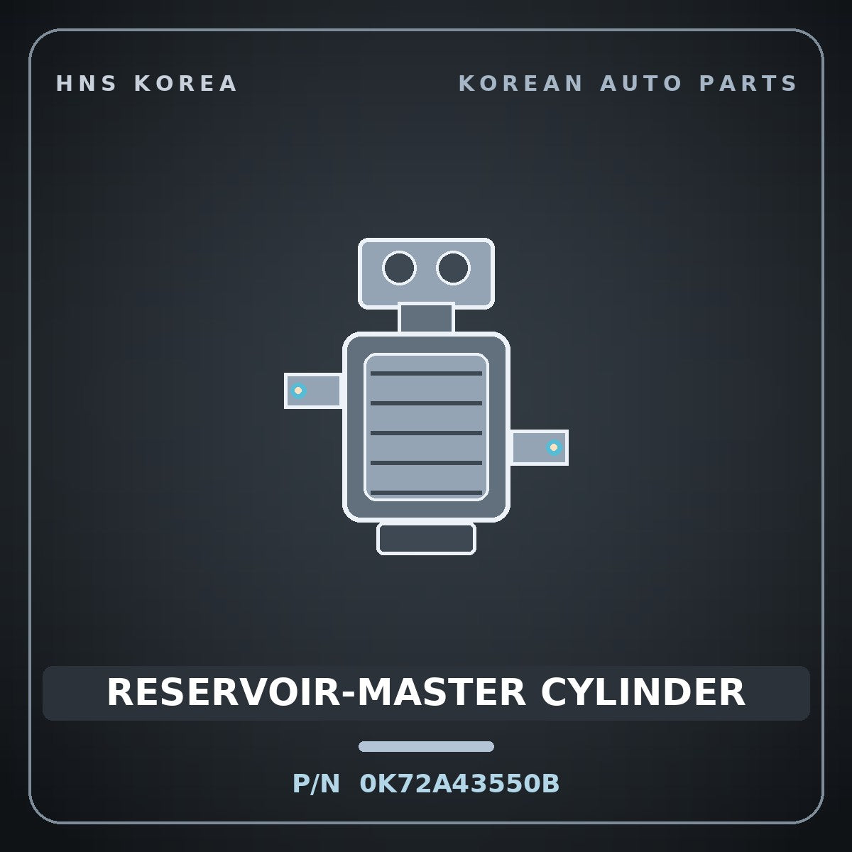 Genuine Mobis RESERVOIR-MASTER CYLINDER 0K72A43550B for Bongo 1996 HNS Parts Korea