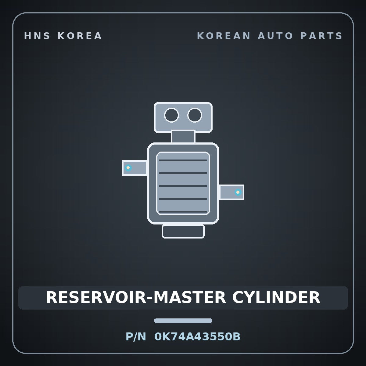 Genuine Mobis RESERVOIR-MASTER CYLINDER 0K74A43550B for Bongo 1996 HNS Parts Korea