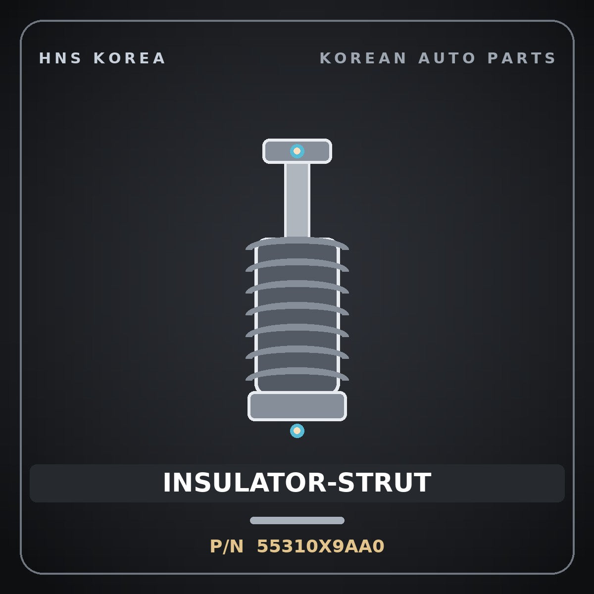 Genuine Mobis INSULATOR-STRUT 55310X9AA0 for EV5 2025 HNS Parts Korea