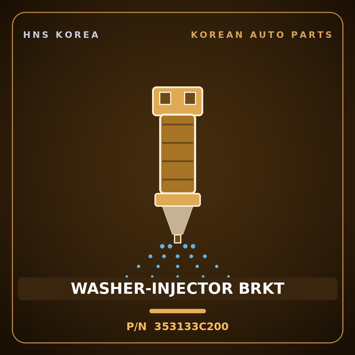 Genuine Mobis WASHER-INJECTOR BRKT 353133C200 for Aslan 2007 HNS Parts Korea