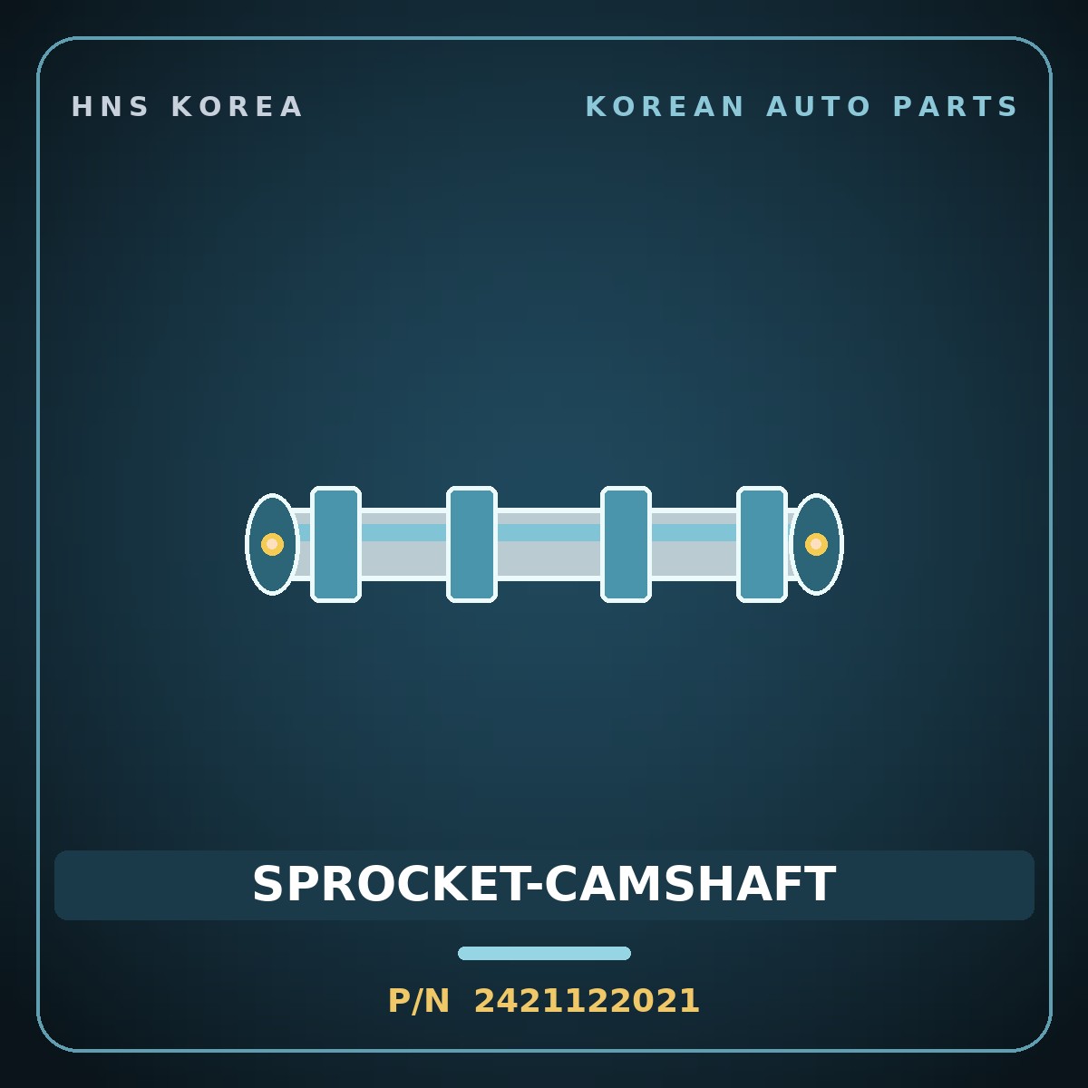 Genuine Mobis SPROCKET-CAMSHAFT 2421122021 for Cerato 1996 HNS Parts Korea