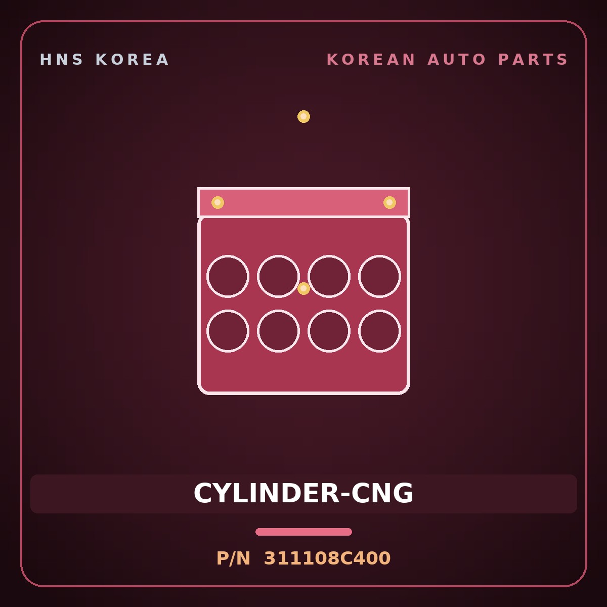 Genuine Mobis CYLINDER-CNG 311108C400 for Aero City 2000 HNS Parts Korea