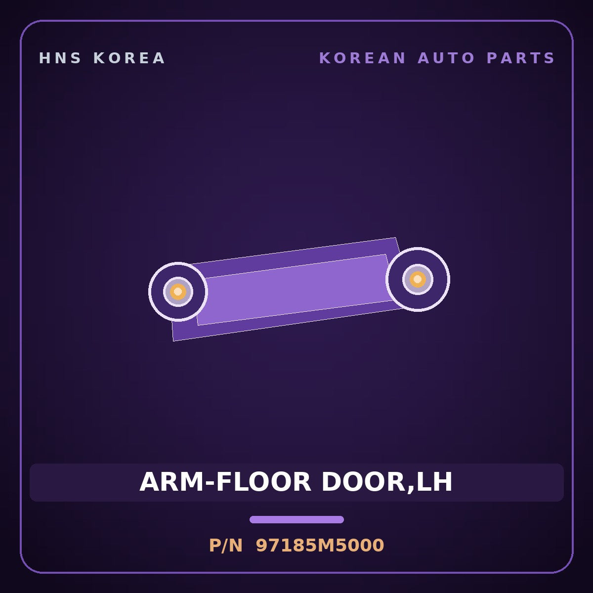 Genuine Mobis ARM-FLOOR DOOR,LH 97185M5000 for Nexo 2018 HNS Parts Korea