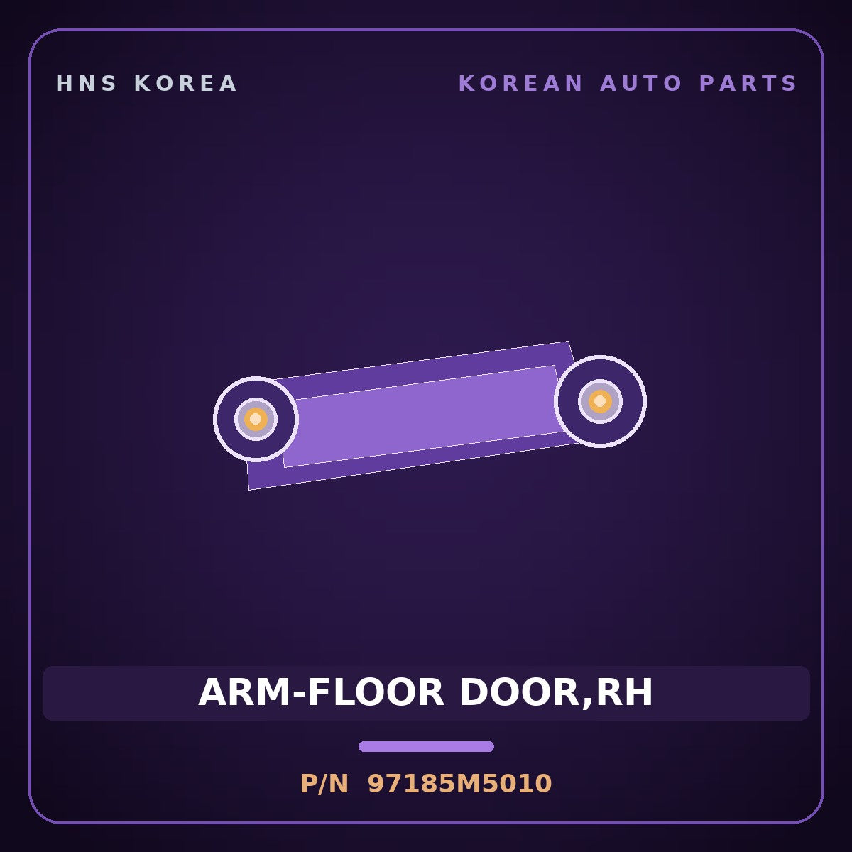 Genuine Mobis ARM-FLOOR DOOR,RH 97185M5010 for Nexo 2018 HNS Parts Korea