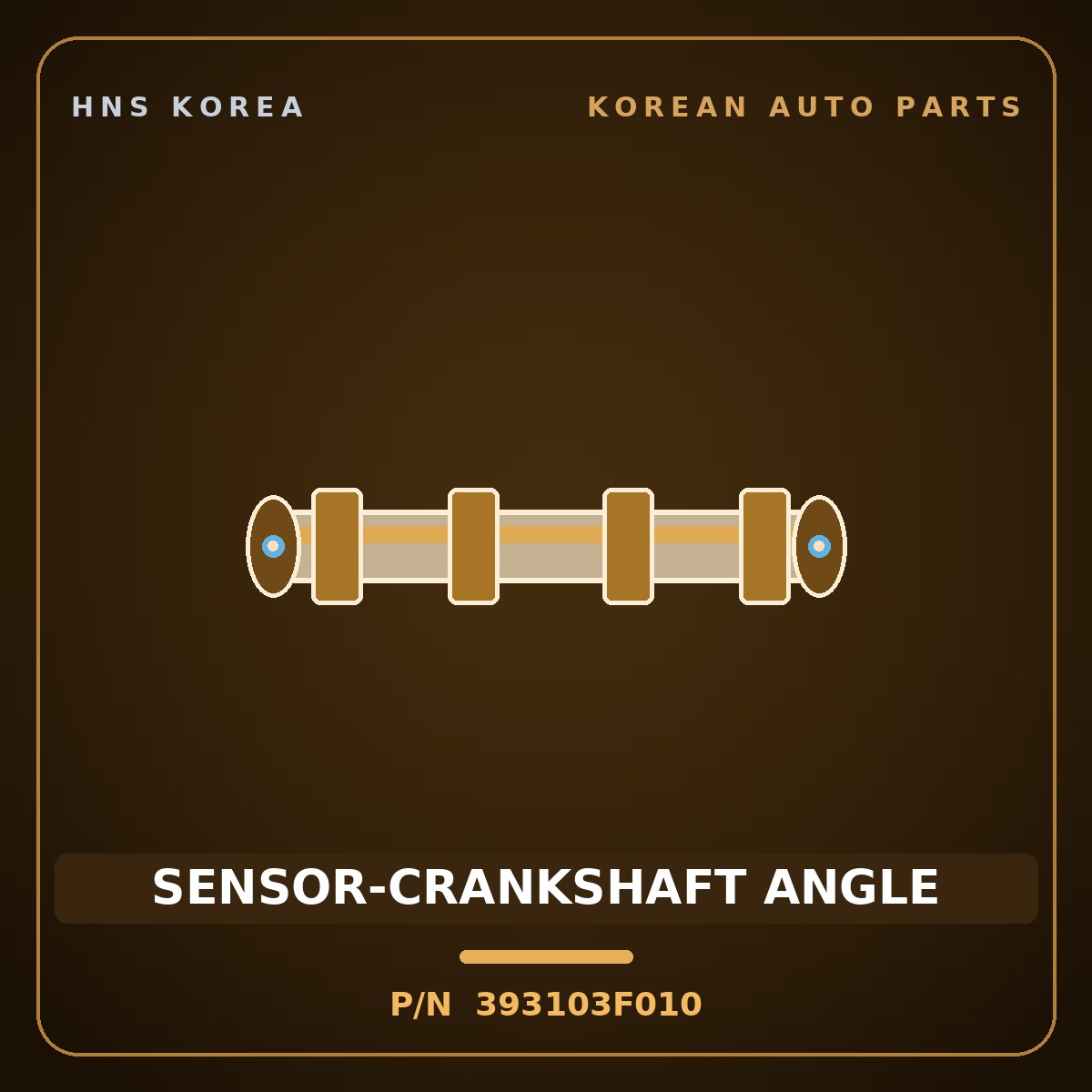 Genuine Mobis SENSOR-CRANKSHAFT ANGLE 393103F010 for Equus 2007 HNS Parts Korea