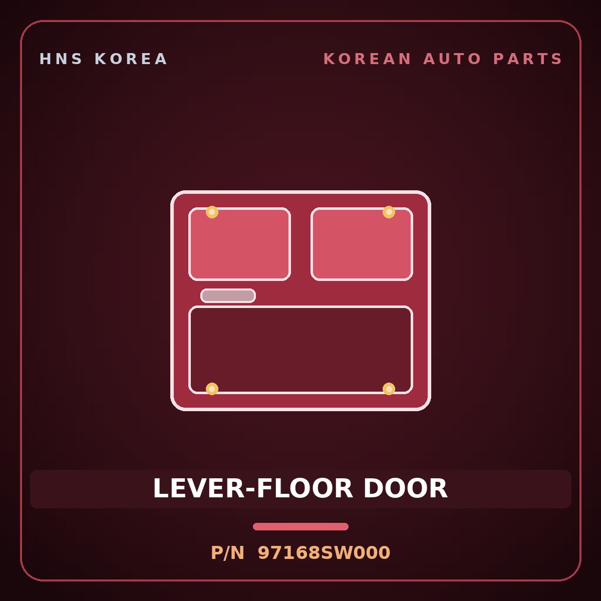 Genuine Mobis LEVER-FLOOR DOOR 97168SW000 for PV5 2026 HNS Parts Korea