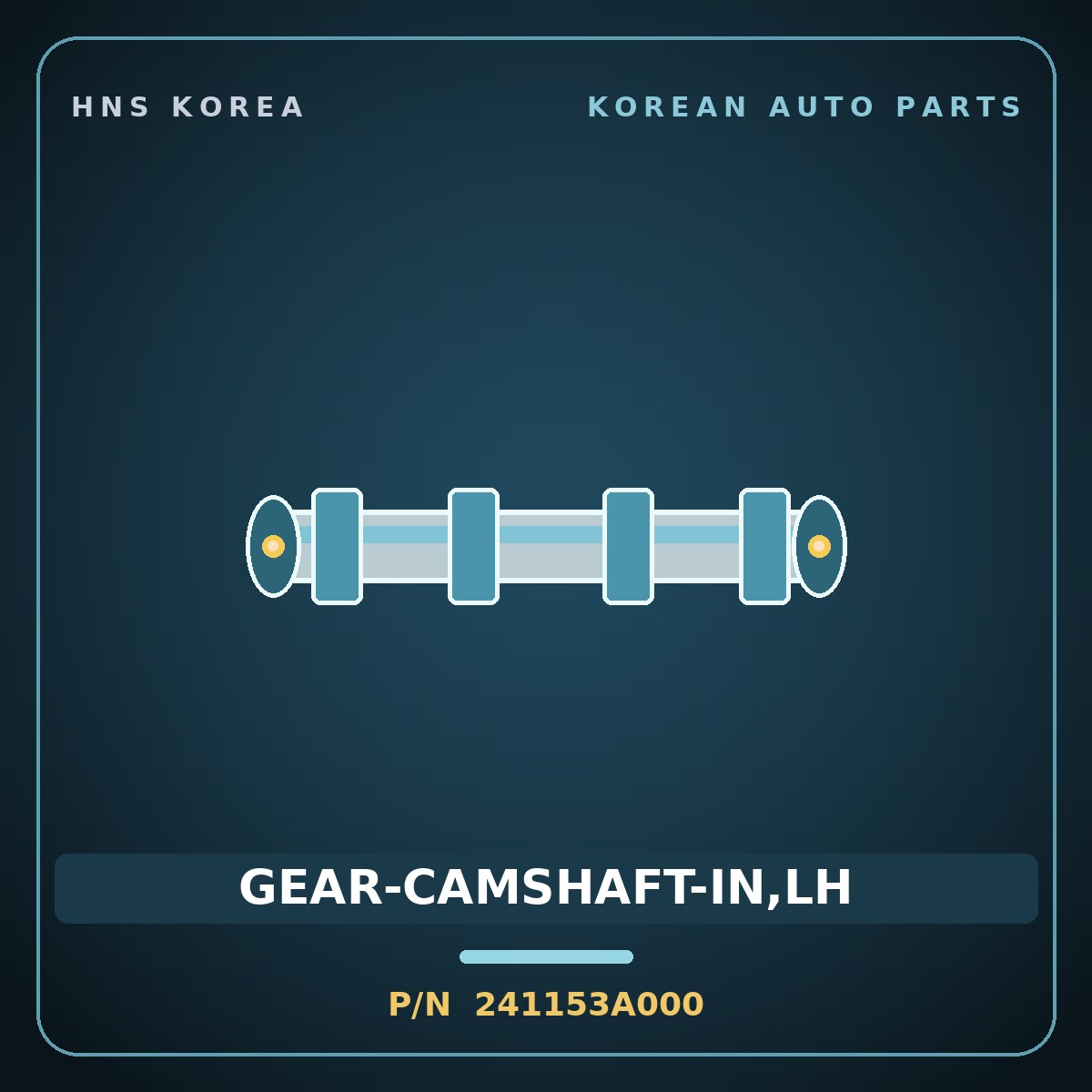 Genuine Mobis GEAR-CAMSHAFT-IN,LH 241153A000 for Veracruz 2006 HNS Parts Korea