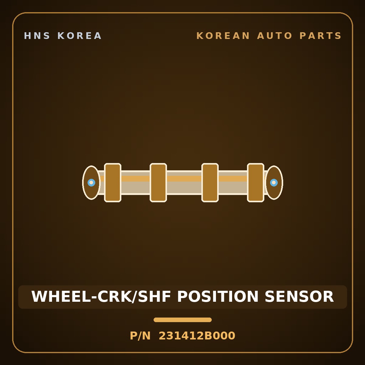 Genuine Mobis WHEEL-CRK/SHF POSITION SENSOR 231412B000 for Accent 2006 HNS Parts Korea