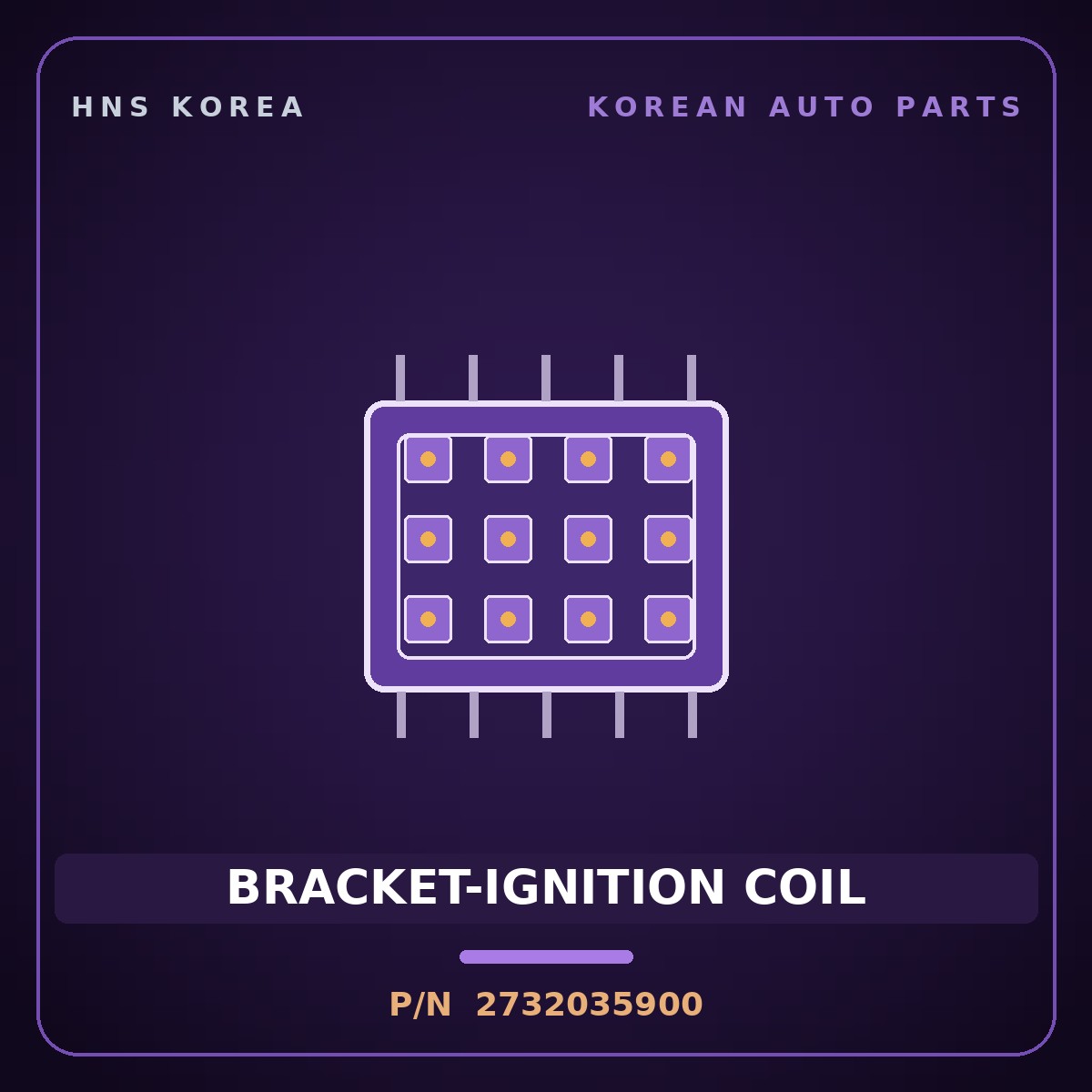 Genuine Mobis BRACKET-IGNITION COIL 2732035900 for Galloper 1997 HNS Parts Korea