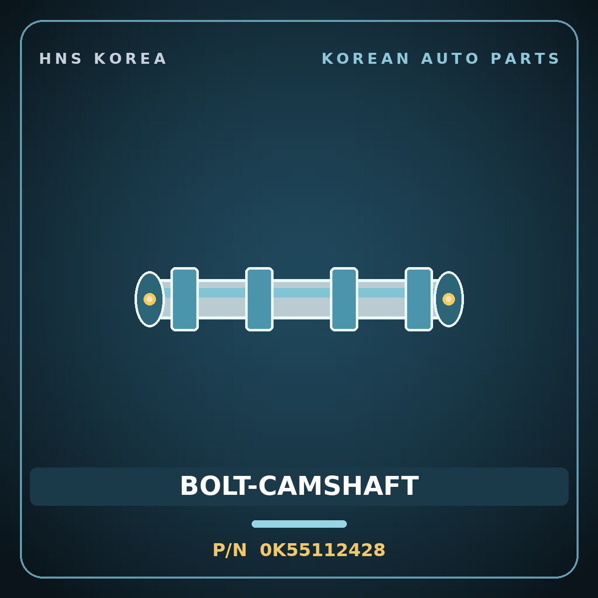 Genuine Mobis BOLT-CAMSHAFT 0K55112428 for Bongo 1996 HNS Parts Korea