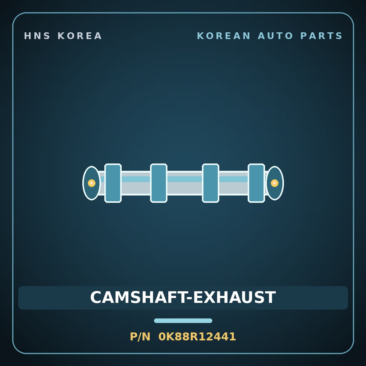 Genuine Mobis CAMSHAFT-EXHAUST 0K88R12441 for Bongo 1996 HNS Parts Korea