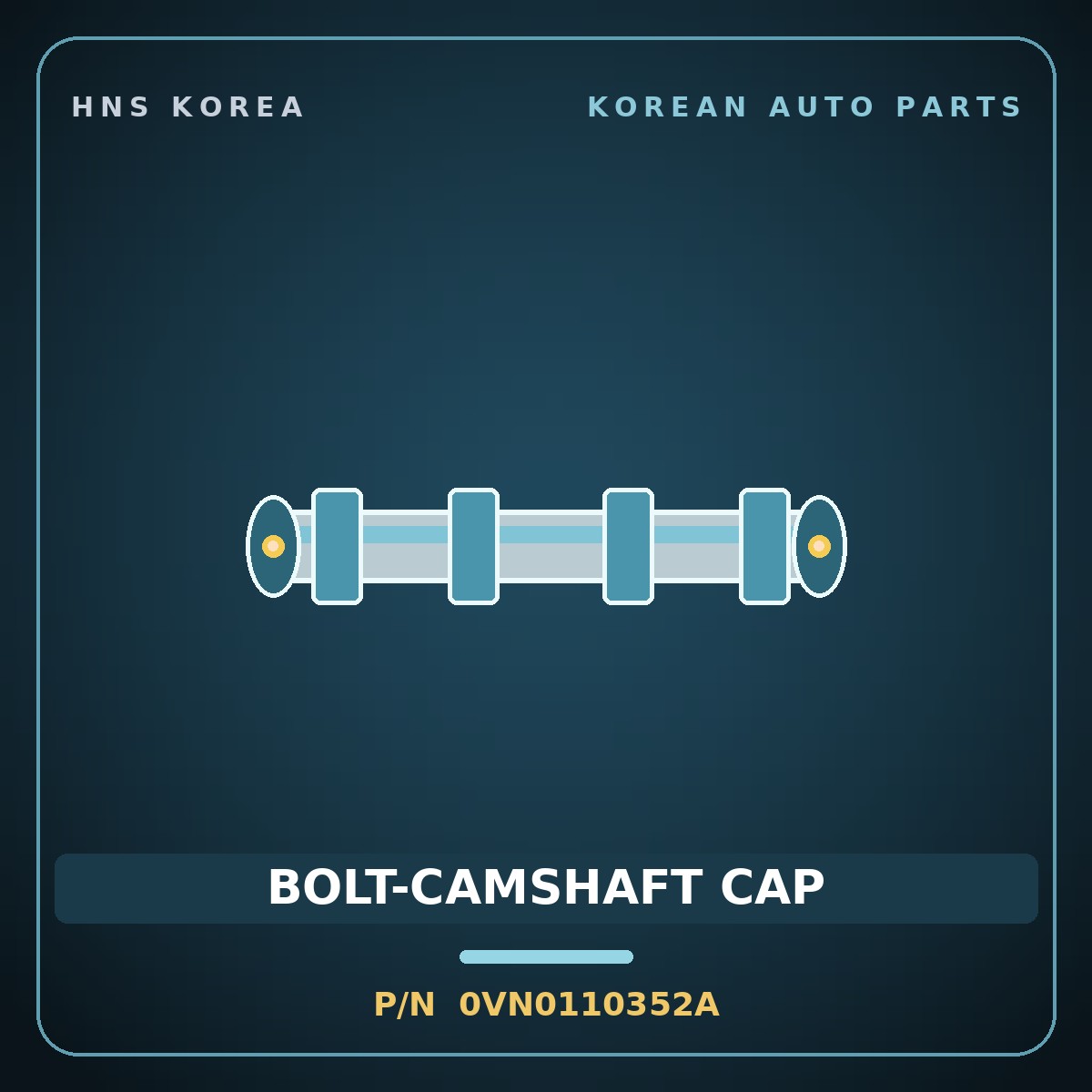 Genuine Mobis BOLT-CAMSHAFT CAP 0VN0110352A for Bongo 1996 HNS Parts Korea