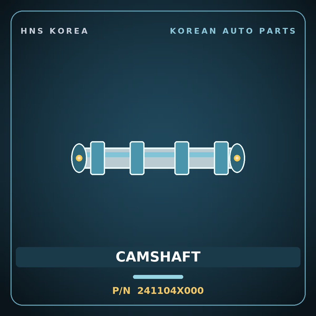 Genuine Mobis CAMSHAFT 241104X000 for Bongo 1996 HNS Parts Korea
