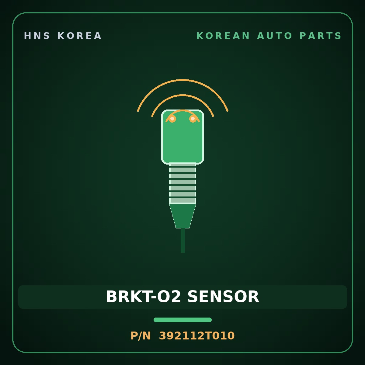 Genuine Mobis BRKT-O2 SENSOR 392112T010 for G70 2020 HNS Parts Korea