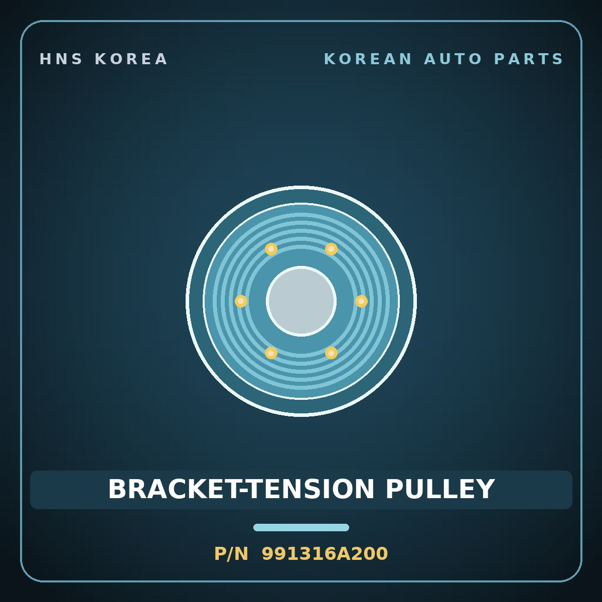 Genuine Mobis BRACKET-TENSION PULLEY 991316A200 for 11-Ton Truck 1998 HNS Parts Korea