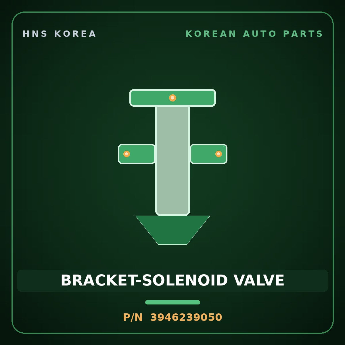 Genuine Mobis BRACKET-SOLENOID VALVE 3946239050 for Equus 1999 HNS Parts Korea