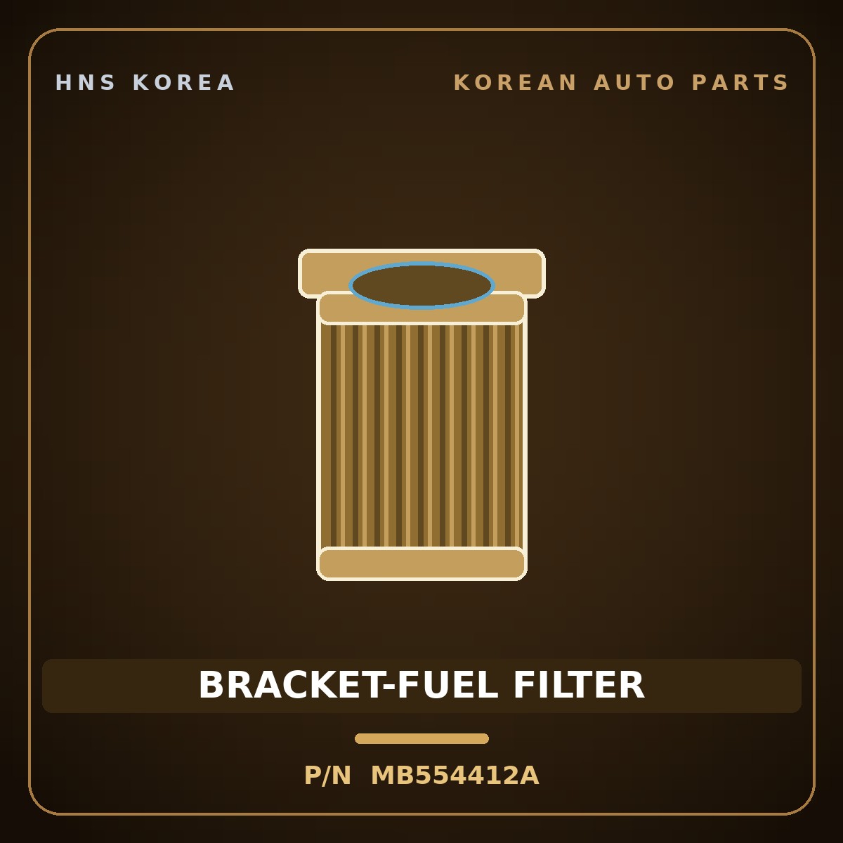 Genuine Mobis BRACKET-FUEL FILTER MB554412A for Galloper 1998 HNS Parts Korea