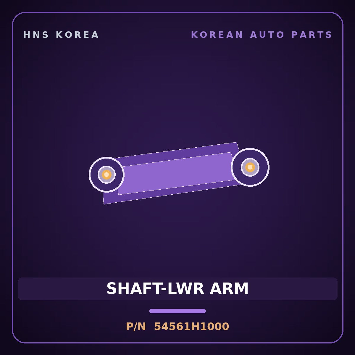 Genuine Mobis SHAFT-LWR ARM 54561H1000 for Terracan 2000 HNS Parts Korea