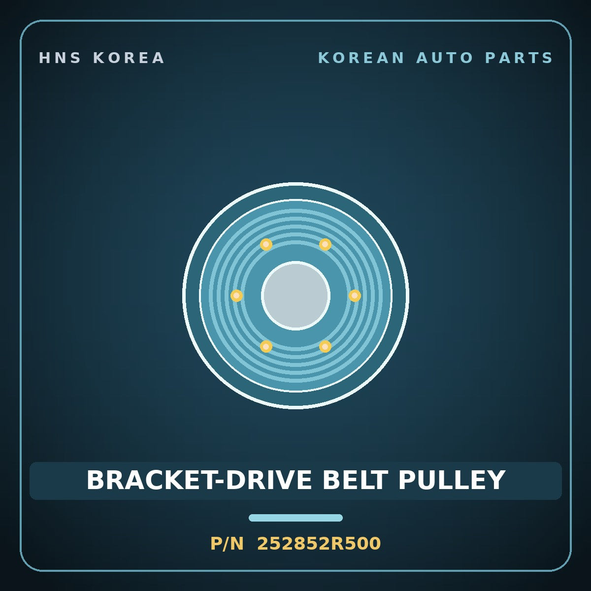 Genuine Mobis BRACKET-DRIVE BELT PULLEY 252852R500 for G80 2020 HNS Parts Korea