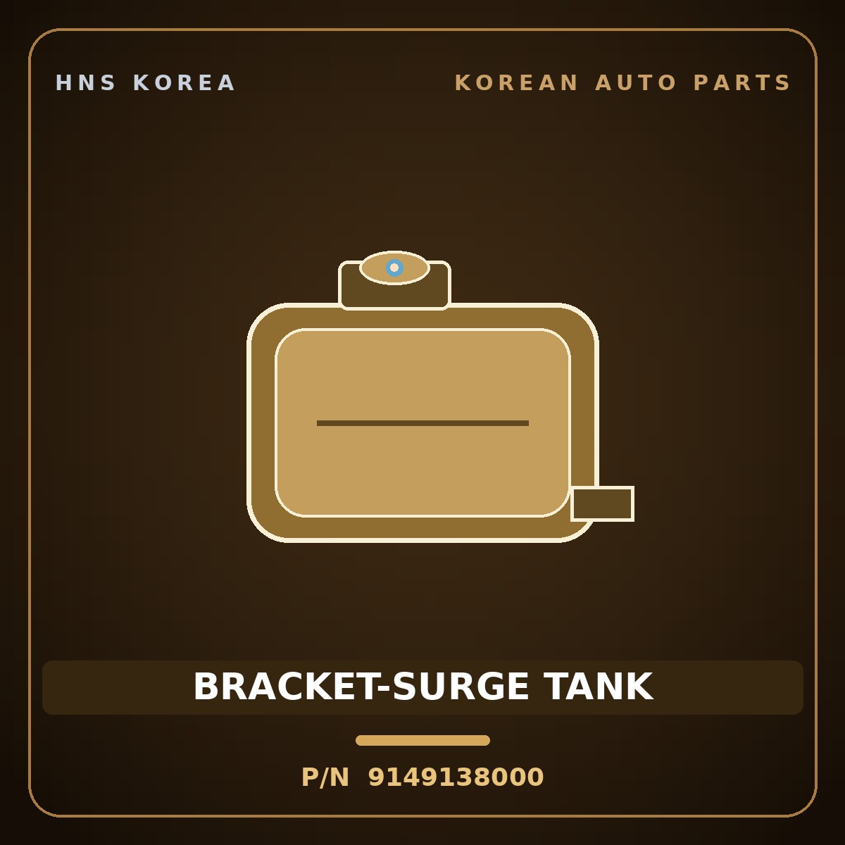 Genuine Mobis BRACKET-SURGE TANK 9149138000 for Sonata 1999 HNS Parts Korea