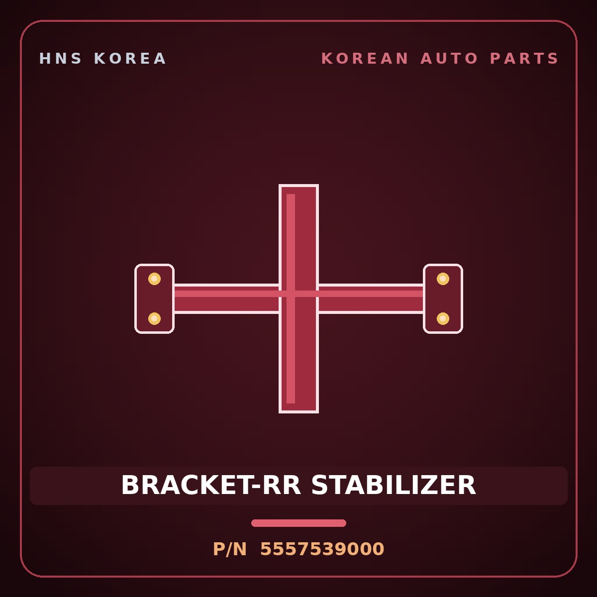 Genuine Mobis BRACKET-RR STABILIZER 5557539000 for Grandeur 1999 HNS Parts Korea