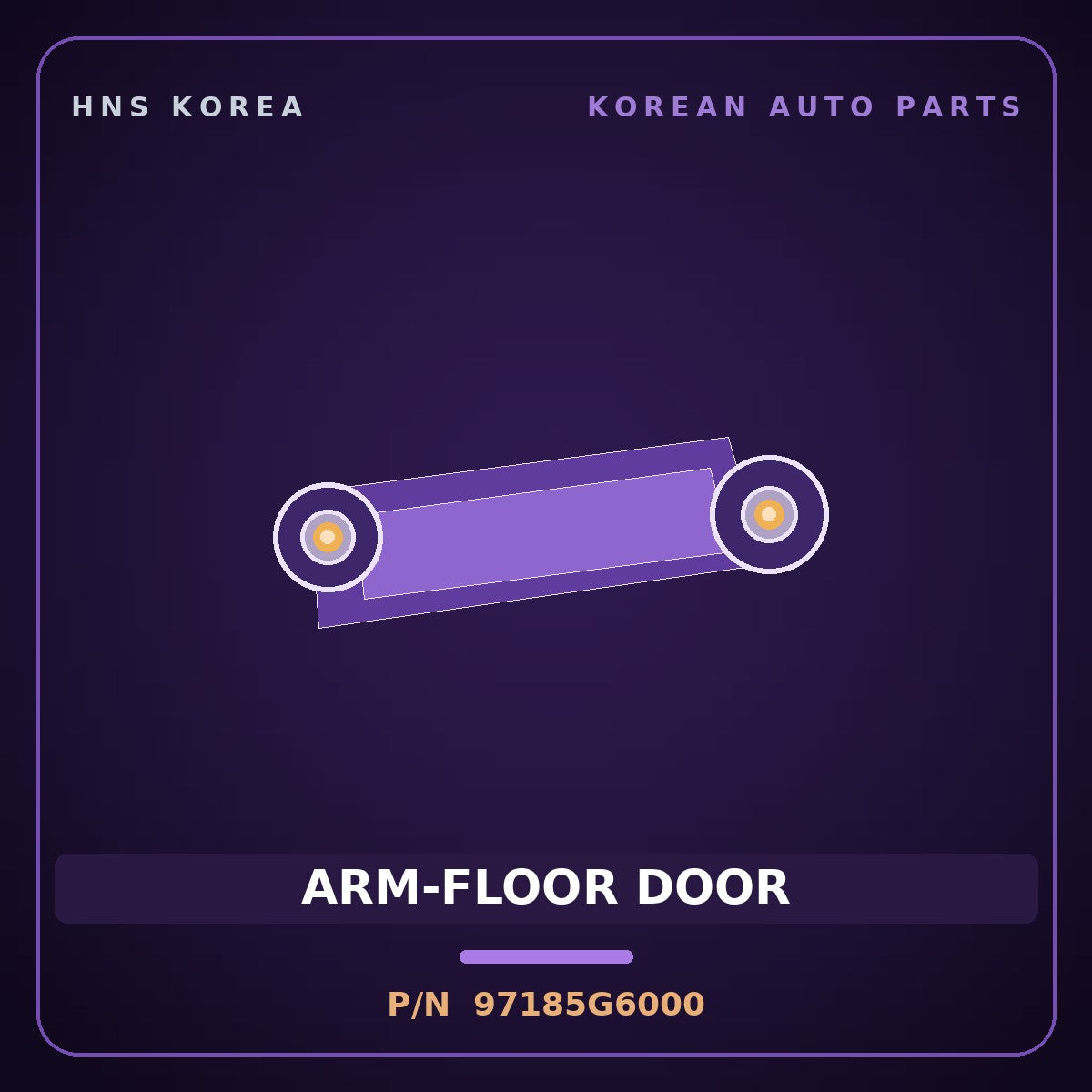 Genuine Mobis ARM-FLOOR DOOR 97185G6000 for Morning 2017 HNS Parts Korea