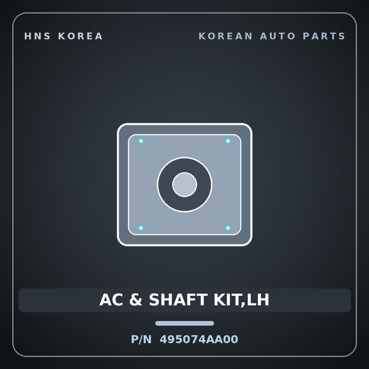 Genuine Mobis AC & SHAFT KIT,LH 495074AA00 for Grand Starex 1997 HNS Parts Korea