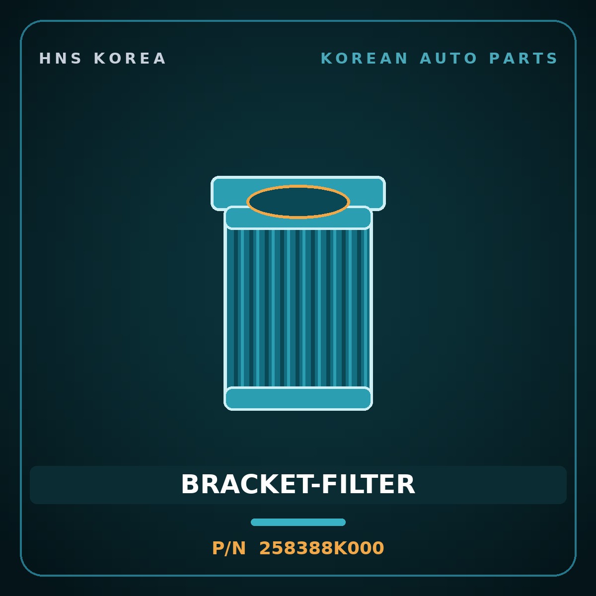 Genuine Mobis BRACKET-FILTER 258388K000 for Elec City 2008 HNS Parts Korea