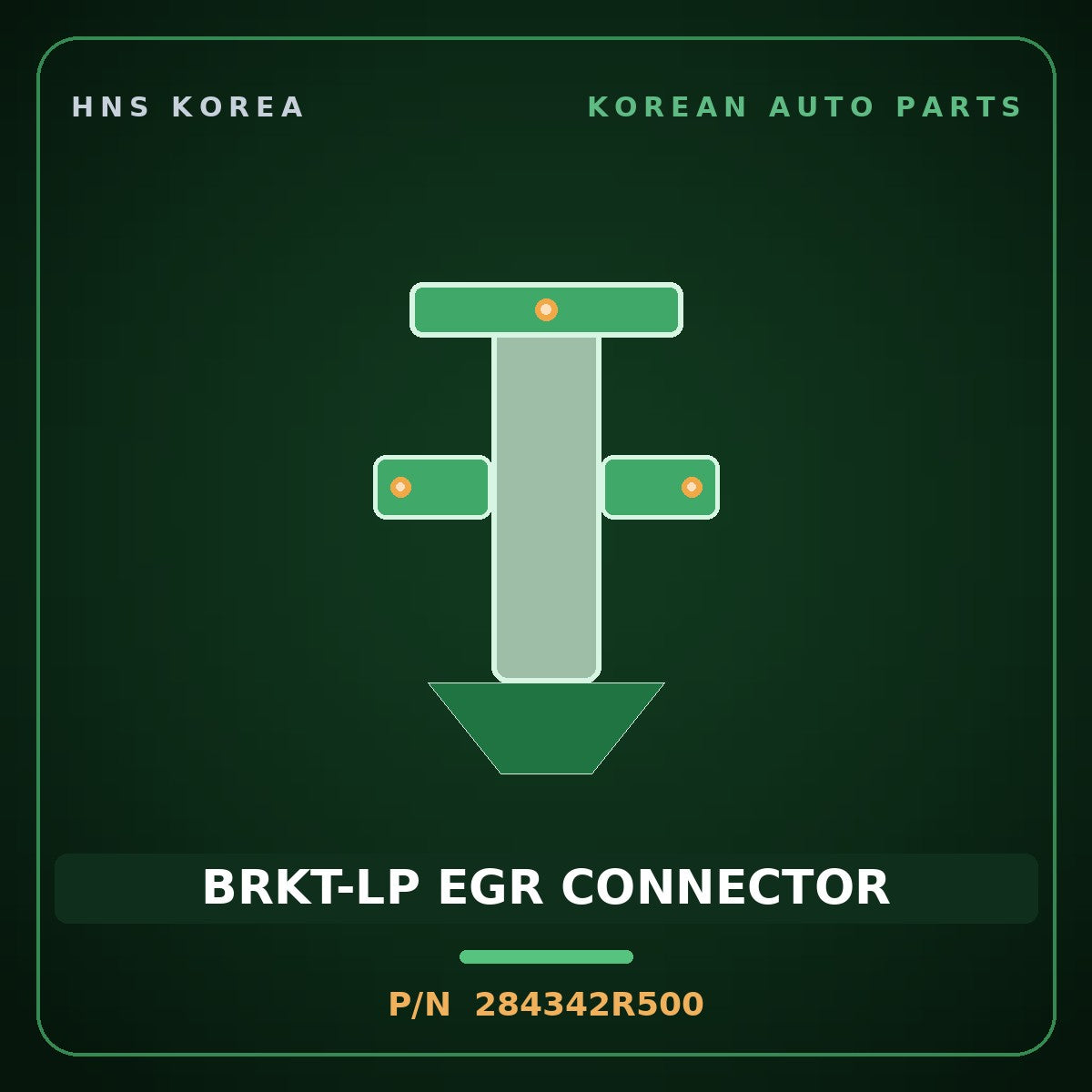 Genuine Mobis BRKT-LP EGR CONNECTOR 284342R500 for G80 2020 HNS Parts Korea
