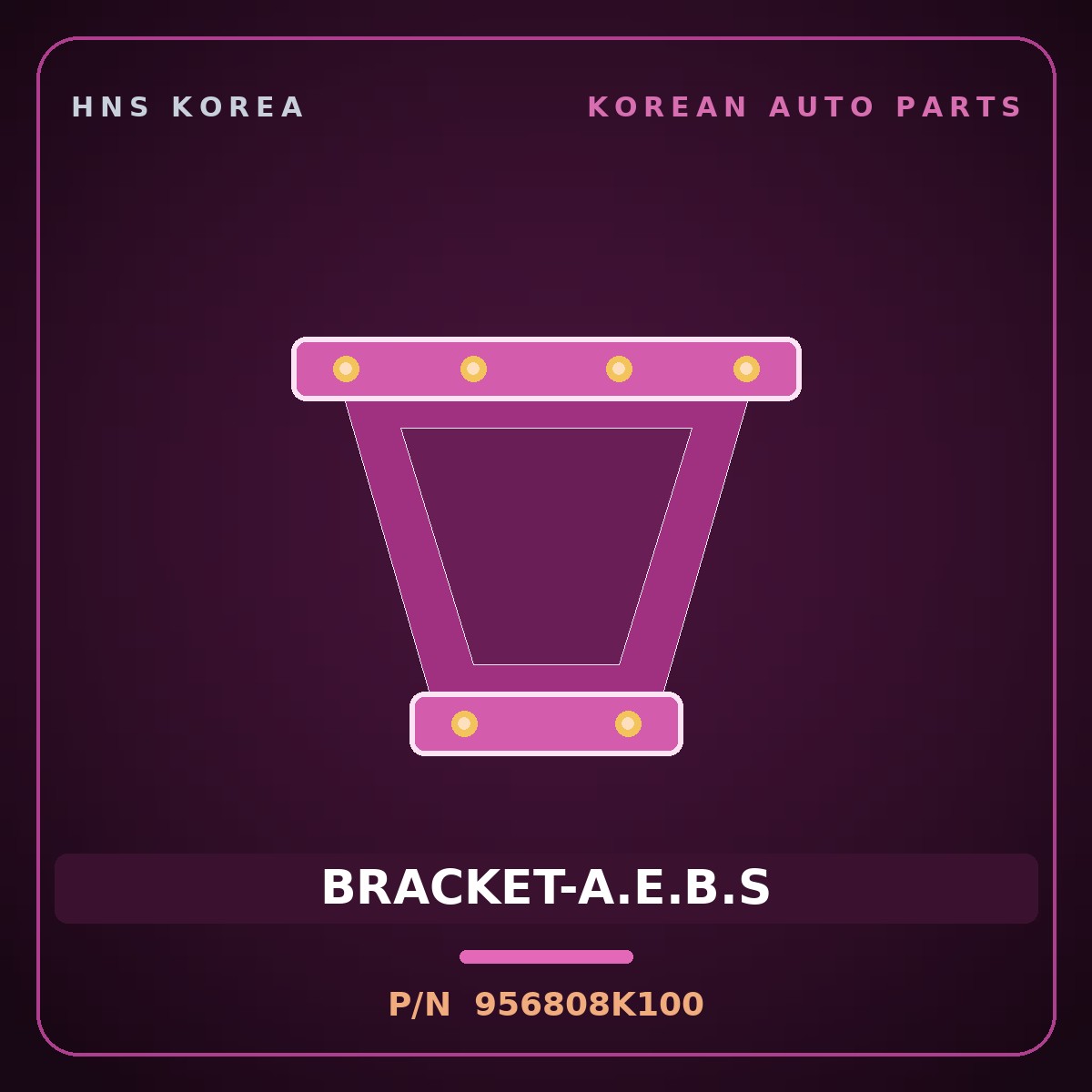 Genuine Mobis BRACKET-A.E.B.S 956808K100 for Aero City 2008 HNS Parts Korea