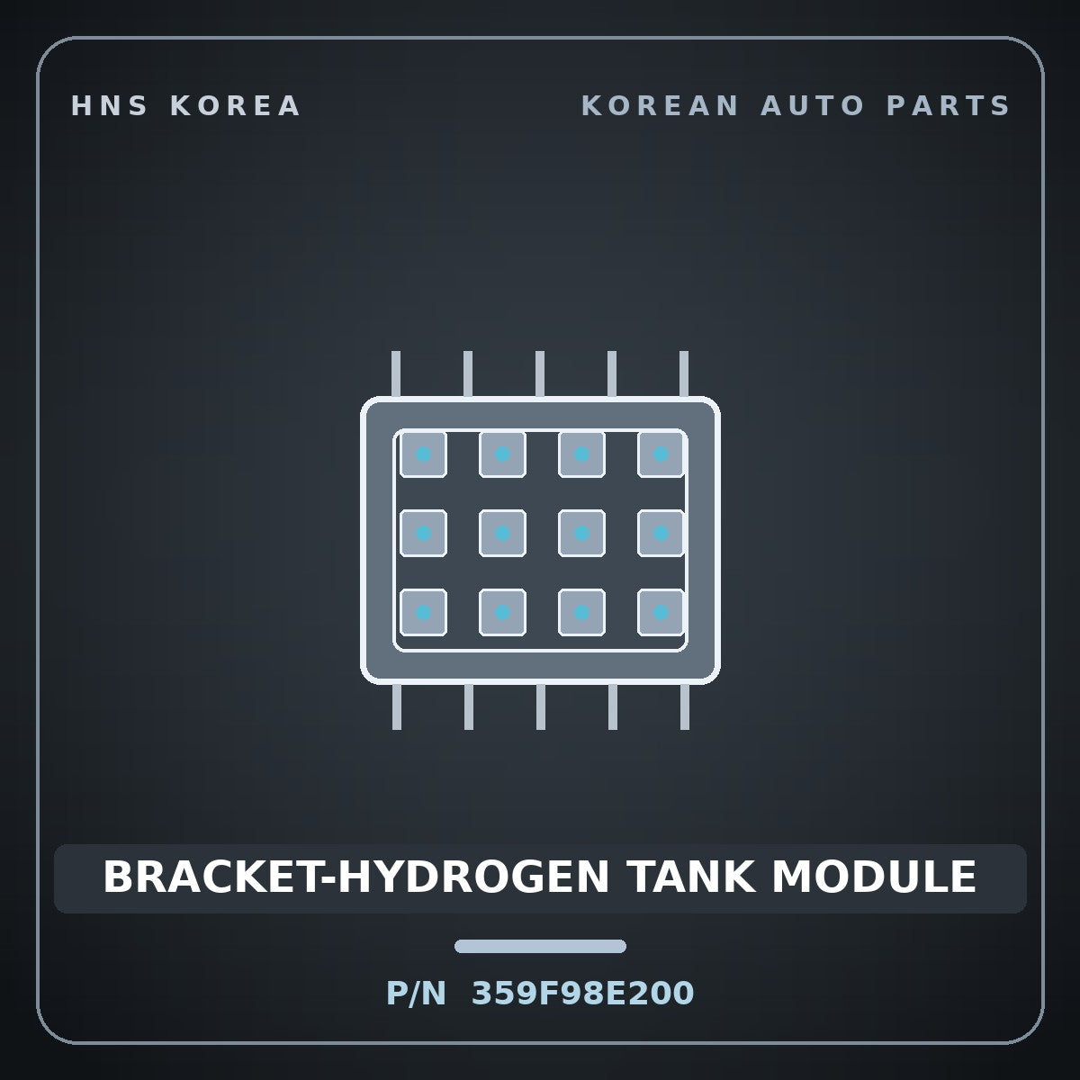 Genuine Mobis BRACKET-HYDROGEN TANK MODULE 359F98E200 for Elec City 2019 HNS Parts Korea