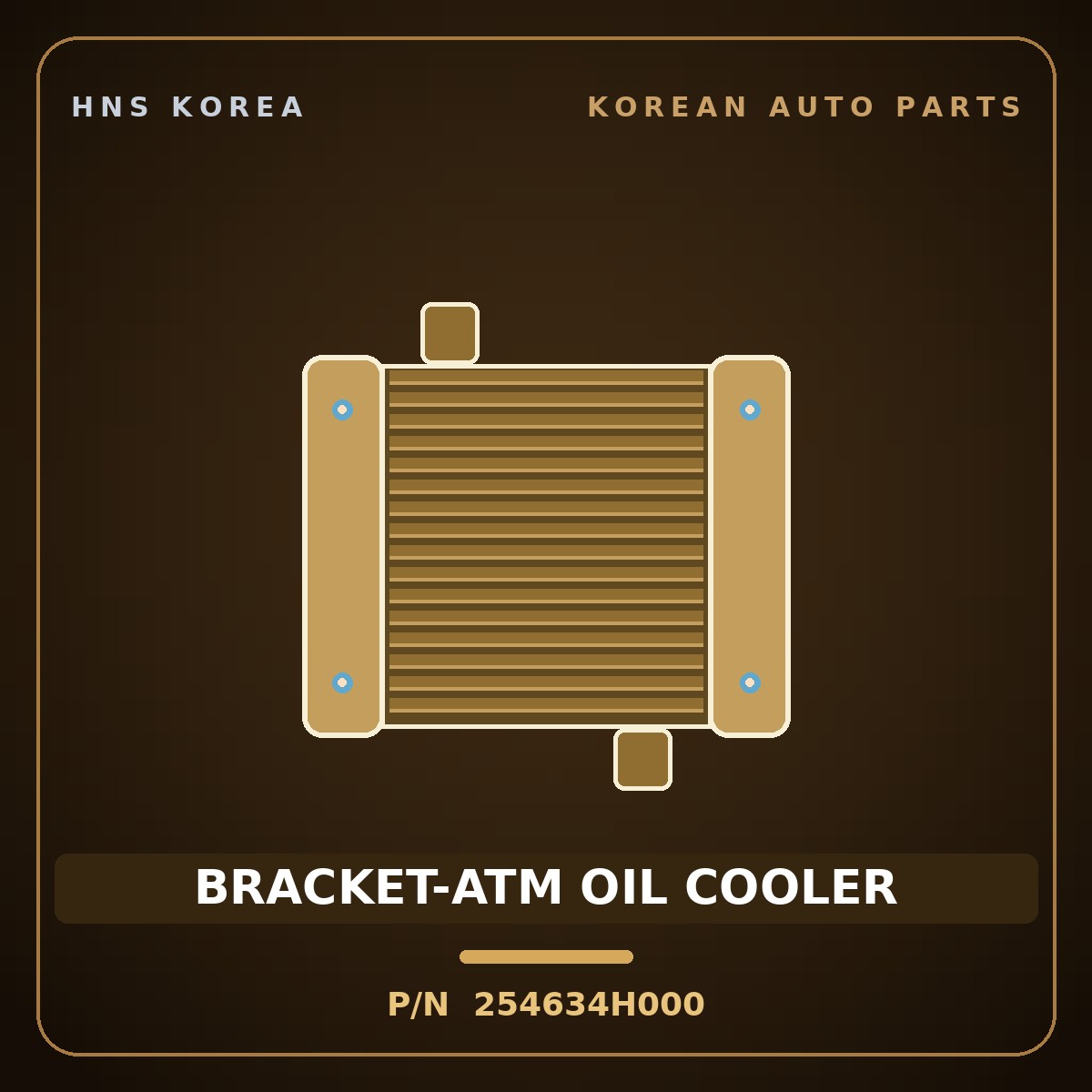 Genuine Mobis BRACKET-ATM OIL COOLER 254634H000 for Grand Starex 2007 HNS Parts Korea