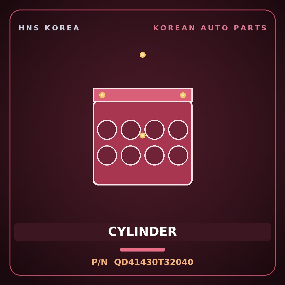 Genuine Mobis CYLINDER QD41430T32040 for Solati 2014 HNS Parts Korea