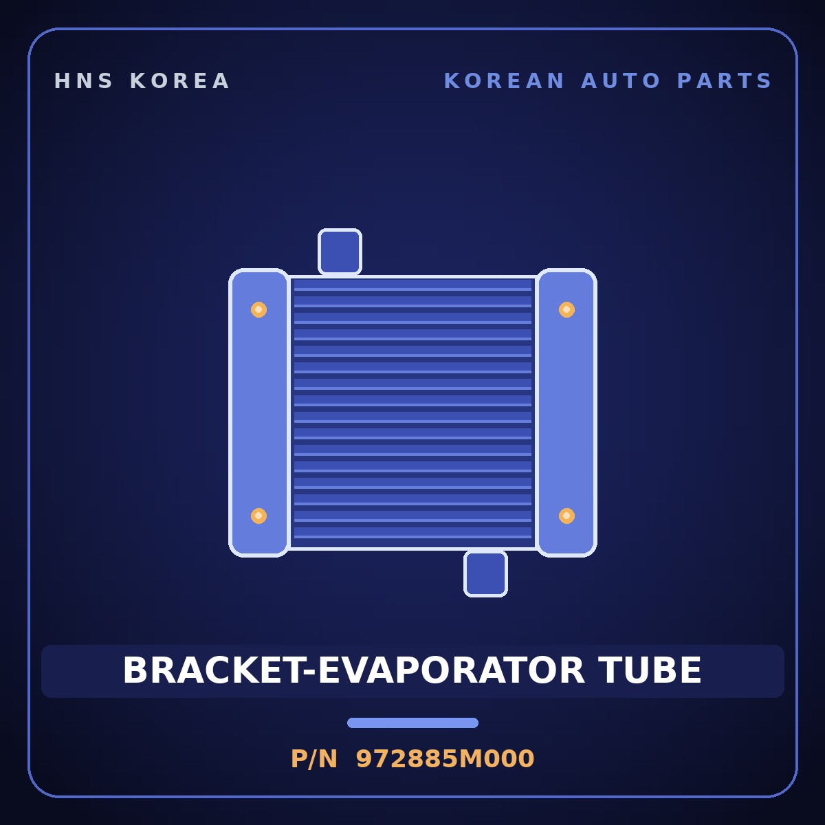 Genuine Mobis BRACKET-EVAPORATOR TUBE 972885M000 for Mighty 2015 HNS Parts Korea