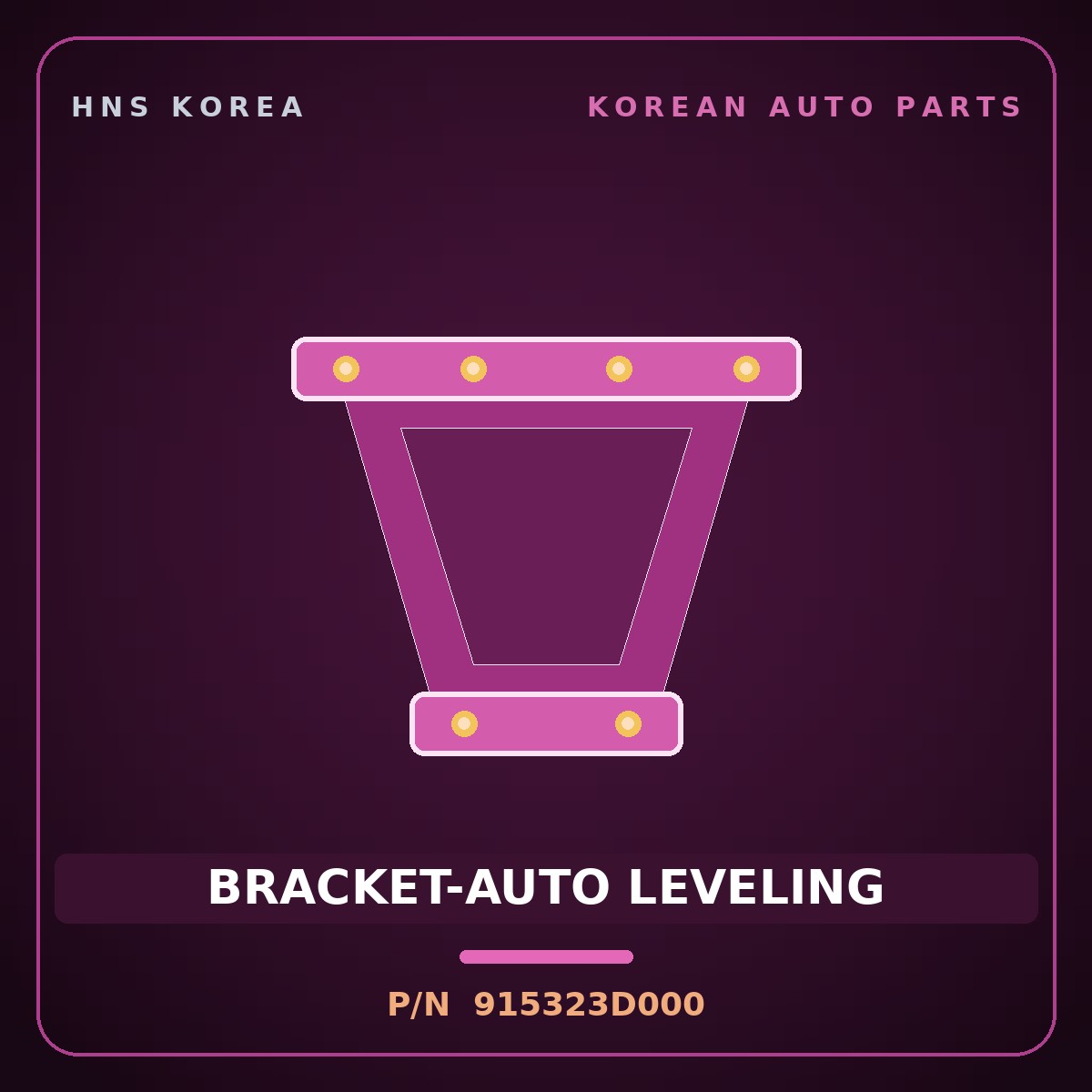 Genuine Mobis BRACKET-AUTO LEVELING 915323D000 for Grandeur 1999 HNS Parts Korea