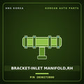 Genuine Mobis BRACKET-INLET MANIFOLD,RH 2836272800 for 11-Ton Truck 1998 HNS Parts Korea