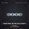 Genuine Mobis SNAP RING SET-RR AXLE SHAFT 527664AA00 for Grand Starex 1996 HNS Parts Korea