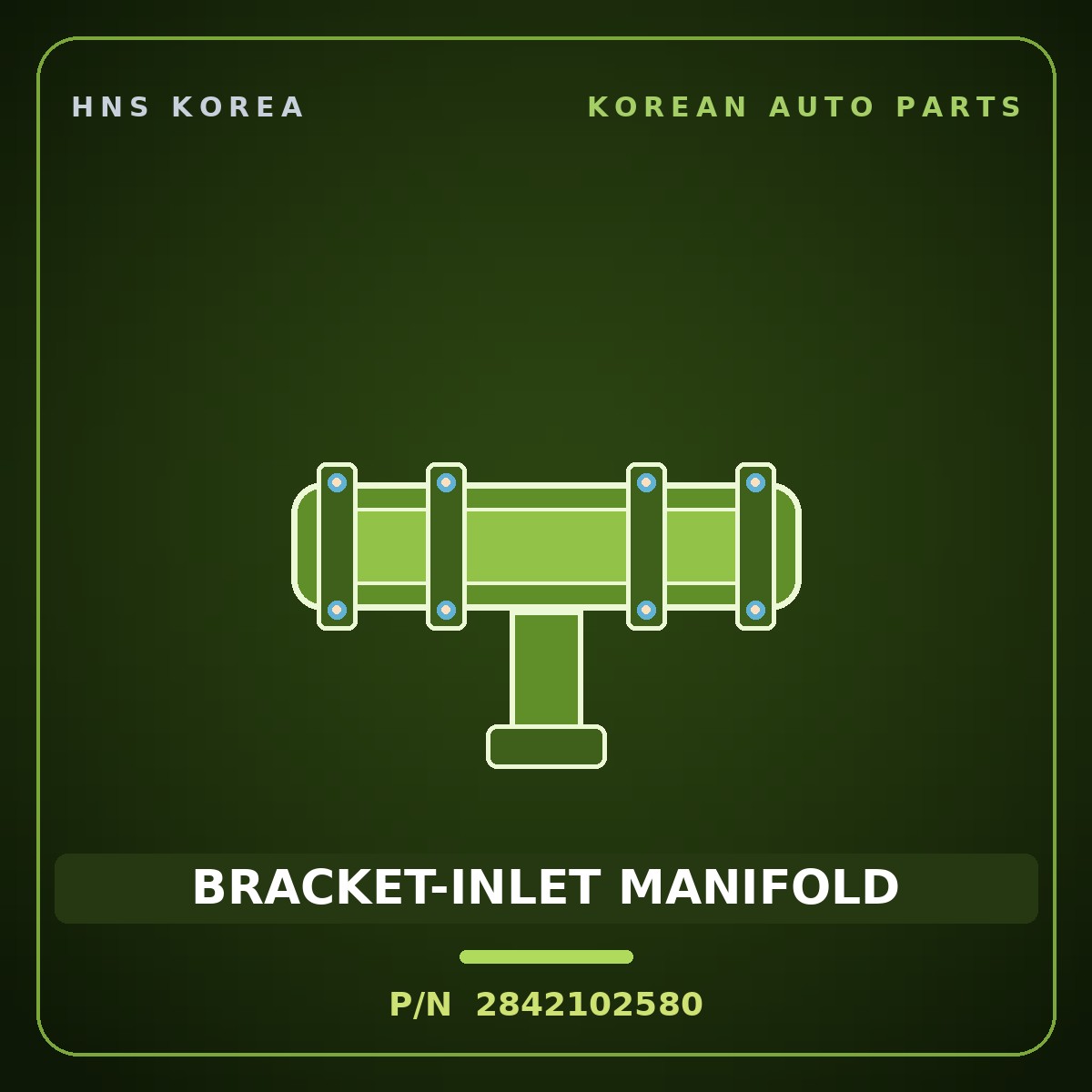 Genuine Mobis BRACKET-INLET MANIFOLD 2842102580 for Atos 1998 HNS Parts Korea